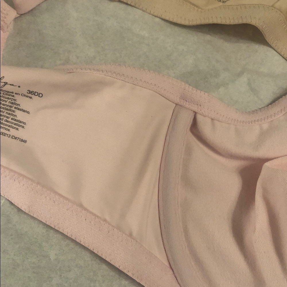 Olga Women's Bra Set - Soft Pink and Tan - Picture 5 of 6